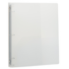 JAM Paper Plastic 3 Ring Binder, 0.75 inch, Clear, 4 Pack (750T1clg)-4 per pack