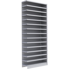 Metalware – Étagère enclenchable RK352, 15 tablettes, 36 x 18 x 88 po, gris pâle-Système de tablettes ajustables offrant un espace de rangement solide, mais économique qui convient à vos besoins