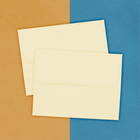 JAM Paper Enveloppes Strathmore en papier vélin avec fermeture gommée, format livret, 4 3/8 x 5 3/4 po, ivoire, paq./100-Fermeture : gommée