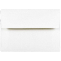 JAM Paper A6 Invitation Envelopes, 4.75 x 6.5, Strathmore Bright White Wove, 250 Pack (STTW661H)-Bright white wove Strathmore envelope