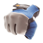 IMPACTO® 400-00 Petit Paire Gant demi-doigts, coussinet gel dans la paume, paume en cuir noir, dos nylon-2