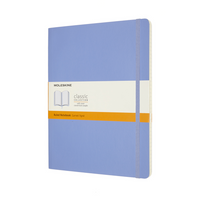 Moleskine Ruled Soft Cover Classic Notebook - Extra Large - Hydrangea Blue - 7.5" x 9.75"-Portrait Style