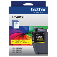 Brother Genuine LC401XLYS High-Yield Yellow Ink Cartridge-Professional colour inkjet print quality you can consistently rely on for up to 500 pages