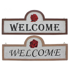 Cathay Importers Welcome Rustic Wood Wall Quotes (EC-09-0671)-Print