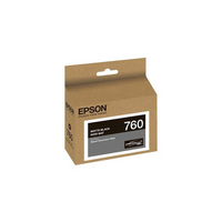 Epson - Cartouche d'encre 760 - Noir mat-Encres Epson UltraChrome HD 9 couleurs pour la clarté, la densité et la vivacité photographiques