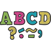 Teacher Created Resources Chalkboard Brights 3" lettres magnétiques, paquet de 67-Décorez votre tableau blanc en un clin d'œil