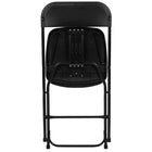 Flash Furniture – Chaise pliante Hercules en plastique d’une capacité de 800 lb, noir, 10/pqt-Le siège texturé réduit le glissement