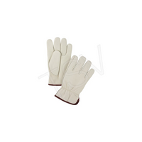 Zenith Safety - Gants De Conducteur, Grand, Paume En Cuir Fleur De Vache, Molleton, paquet de 6-Doublure Molleton
