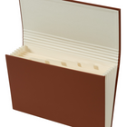 Staples -Classeur extensible à 7 pochettes en cuir végétalien - Format lettre - Marron-Coque extérieure en cuir végétalien