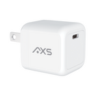AXS - 30W PROCharge USB-C PD GaN Chargeur mural avec PPS - Blanc-La technologie GaN intégrée fournit une charge puissante et efficace sans surchauffer