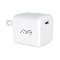 AXS - 30W PROCharge USB-C PD GaN Chargeur mural avec PPS - Blanc-La technologie GaN intégrée fournit une charge puissante et efficace sans surchauffer