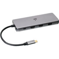 IOGEAR Pocket Dock Pro USB-C Triple HD Compact Dock with PD 3.0-Quickly expand your laptop USB-C port up to 11 ports