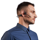 Casque Bluetooth Shokz OpenComm2 avec dongle USB-A-Technologie de conduction osseuse : Notre technologie de conduction osseuse innovante offre un son immersif sans couvrir vos oreilles. Restez connecté à votre environnement tout en profitant d'une qualité audio supérieure, vous gardant en sécurité et conscient à tout moment