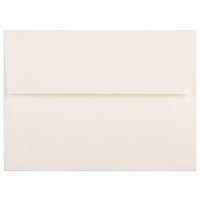 JAM Paper A6 Invitation Envelopes, 4.75 x 6.5, Strathmore Natural White Linen, 100 Pack (74083g)-Natural white