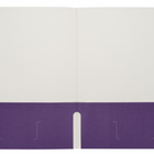 Staples - Porte-document à deux pochettes - format lettre - violet-Peut contenir jusqu'à 100 feuilles de papier de format lettre (50 par pochette)