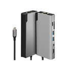 ALOGIC - Station d'accueil USB-C Plus avec alimentation - Série Ultra-Le Dock PLUS prend en charge soit un seul moniteur avec une résolution jusqu'à 4K lorsque l'un des ports HDMI est utilisé, soit il peut également prendre en charge deux moniteurs avec une résolution FULL HD jusqu'à 1080p simultanément lorsque les sorties HDMI et Mini DisplayPort sont utilisées ensemble.