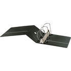 Cardinal XtraLife ClearVue Locking D-Ring Binder, Black, 6”-Back-mounted locking Slant-D rings with GelTab triggers hold 25% more sheets than standard round rings