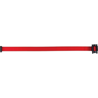 SCN Industrial Build Your Own Crowd Control Barriers - Tape Cassettes, Blank, 7', Red Tape - 4 Pack-Legend Blank