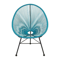 Plata Import Acapulco Chair, Turqouise (WR-1350-TUR)-Accent Chair