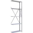 Metalware RK424 Boltless Shelving Unit, 5-Shelves, 36" x 12" x 100", Light Grey-Adjustable shelving system that provides high strength, yet economical storage capacity for your needs