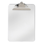Westcott – Planchettes à pince à ressort de 6 po, en plastique, en plastique, format lettre, 9 x 12 po, transparent-Cette planchette à pince de format lettre convient parfaitement à toute utilisation