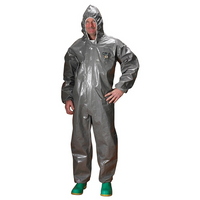 Lakeland Coverall Chemmax3 Respirator Hood Grey Elast Med, 2 Pack (C3T132-M)-Colour: Grey/Grey