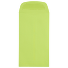JAM Paper Enveloppes à monnaie no 6, 3 3/8 x 6 po, Brite Hue Ultra vert lime, 1000/paquet-Enveloppes vertes
