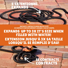 Big Boss - Tuyau d’arrosage extensible XHose Pro - Robuste et flexible - 125 pi-Grand Diamètre Pour Une Performance Maximale - le diamètre intérieur est de 5/8 de pouce qui permet un jet puissant et la résistance supérieure à l’éclatement de 500 PSI garantit des performances fiables et une longue durée de vie