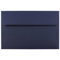 JAM Paper A10 Invitation Envelopes, 6 x 9.5, Navy Blue, 250 Pack (LEBA867H)-Navy blue dark base envelope