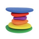 Galets arc-en-ciel edxeducation - Ensemble de 36 + 40 activités -De nombreux jeux d'équilibre peuvent être joués (2 joueurs ou plus) pour voir qui peut construire la pile la plus haute ou construire la pile avec le plus grand nombre de cailloux