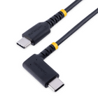 StarTech - Câble de charge USB-C vers USB-C coudé 60 W de 3 pi - Noir-Connectors: 1 x 24-pin USB 2.0 Type-C (Connector A), 1 x 24-pin USB 2.0 Type-C (Connector B)