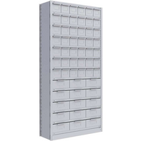 Metalware – Étagère enclenchable RK986, 13 tablettes, 36 x 12 x 76 (po), gris pâle-Système de tablettes ajustables offrant un espace de rangement solide, mais économique qui convient à vos besoins