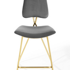 Modway - Ponder Performance Velvet Tabouret de comptoir - Gris-7