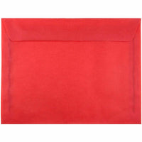 JAM Paper - 9 x 12 Livret Catalogue Enveloppes en vélin translucide - Rouge primaire - paquet de 25-Couleur : rouge primaire.