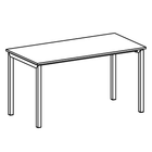 HDL AR-10-5628 Alnair Series Bench Desk, Cherry Mocha-Dimensions 29.5" H x 55.1" W x 27.6" D