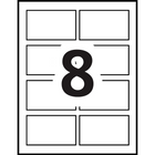 Avery - Recharges blanches pour insignes, 3 1/2 po x 2 1/4 po, paq./400-3 1/2 po x 2 1/4 po  