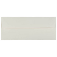 JAM Paper Enveloppes livret Strathmore en papier vélin avec fermeture gommée, 4 1/8 x 9 1/2 po, blanc naturel, 1000/pqt-Blanc naturel