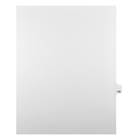 Markmaker - Intercalaires imprimes Legal, Blanc, 1/25th coupe, format lettre, sans trous, 25 tabs/PQT, 5 PQT/Boite, Numero 142-Intercalaires imprimes Legal
