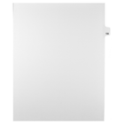 Markmaker - Intercalaires imprimes Legal, Blanc, 1/25th coupe, format lettre, sans trous, 25 tabs/PQT, 5 PQT/Boite, Numero 156-Intercalaires imprimes Legal