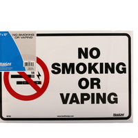 Headline Sign - Panneau flexible « Interdiction de fumer ou de vapoter » - 8" x 12"-8 po x 12 po