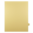 Markmaker - Intercalaires imprimes Legal, Chamois, 1/25th coupe, format lettre, sans trous, 25 tabs/PQT, 5 PQT/Boite, Numero 145-Intercalaires imprimes Legal