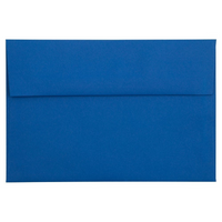 JAM Paper A8 Invitation Envelopes, 5.5 x 8.125, Presidential Blue, 250 Pack (563916908H)-Presidential blue dark base envelope