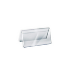 Azar Displays 3" x 6" Double Sided Acrylic Nameplates, Clear, 10 Pack (192804)-Use to display names on countertops or desks