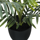 Monarch Specialties - Plante Artificielle - 20 po H - Palme - Mis En Pot - Touche Réelle - Feuilles Vertes - Pot Noir-Aucun montage requis: dimensions du produit: 23 po L x 21 po L x 20 po H