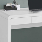 Monarch Specialties 7580 48" Computer Desk - High Glossy White/Storage Drawer-Product dimensions: 47.25 inches L x 23.75 inches D x 30 inches H