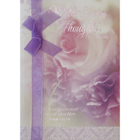 Rosedale Greeting Card, Sympathy Religious-Printed on premium coated card stock