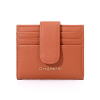 Champs Iconic Snap Cardholder - Tan-RFID Blocking Card Holder