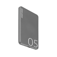 LOGiiX Piston Power 5000 mAh Banque d'alimentation en aluminium - Gris graphite-Banque d'alimentation de 5 000 mAh ultra fine et élégante en aluminium avec alimentation USB