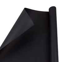 JAM Paper® – Papier d’emballage cadeau, noir mat, paq./3 rouleaux (277013526g)-Avec plus de 21 choix de couleurs unies, vos cadeaux peuvent être un arc-en-ciel de couleurs