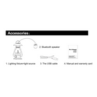 De-Light Series – Lampe tout-en-un "Les 5 éléments", jaune métallique-Sert de lampe de lecture ou de chargeur mobile